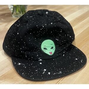 RipnDip Alien "We Out Here" Galaxy 6 Panel Snapback Hat RARE